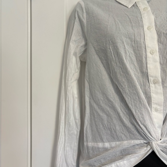 Heartloom The Paige Shirt Whit Collard Long Sleeve Button Cotton Down Size Small - Picture 4 of 11